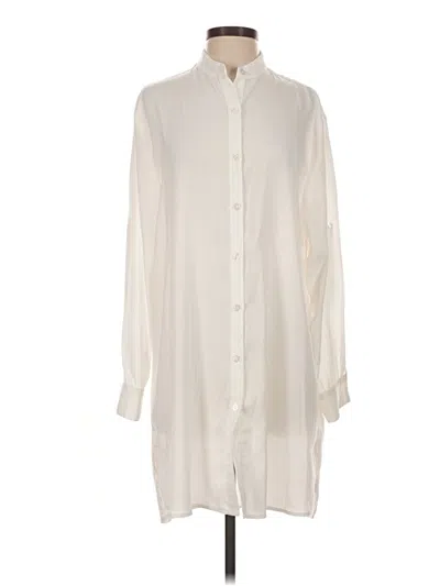 Pre-owned Summersalt 3/4 Sleeve Blouse In Ivory