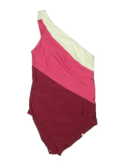 Pre-owned Summersalt Bodysuit In Burgundy
