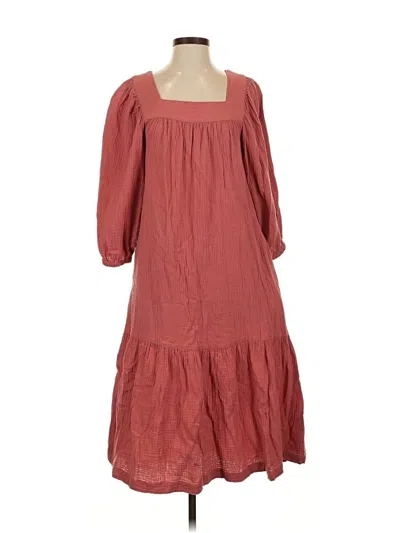 Pre-owned Summersalt Casual Dress In Burgundy