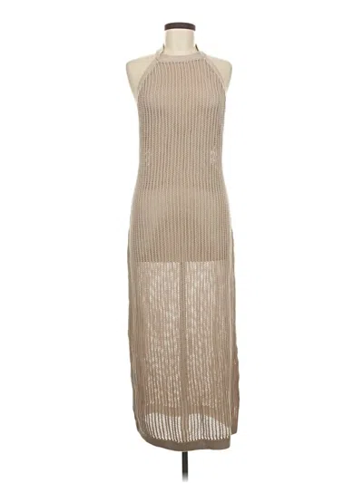 Pre-owned Summersalt Casual Dress In Tan