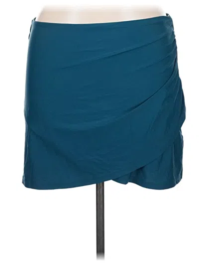 Pre-owned Summersalt Casual Skirt In Teal