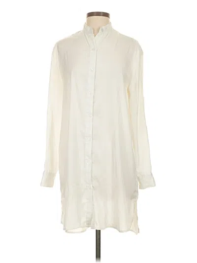 Pre-owned Summersalt Long Sleeve Blouse In Ivory