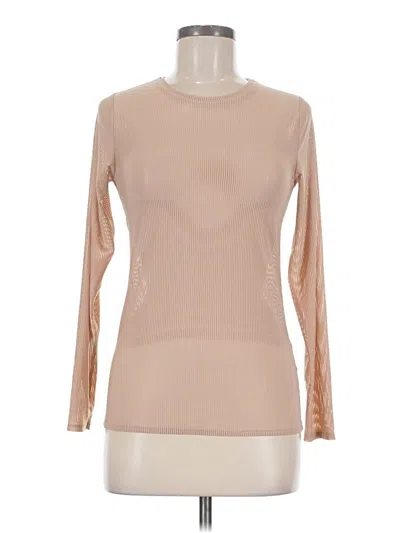 Summersalt Long Sleeve Top Tan Turtleneck Tops