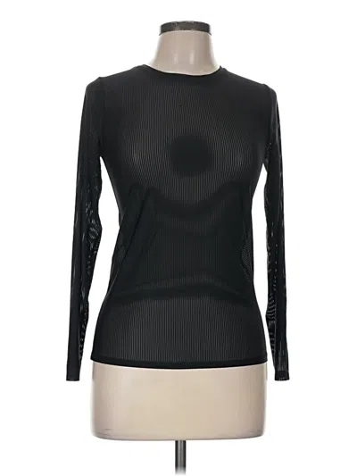 Pre-owned Summersalt Long Sleeve T-shirt In Black