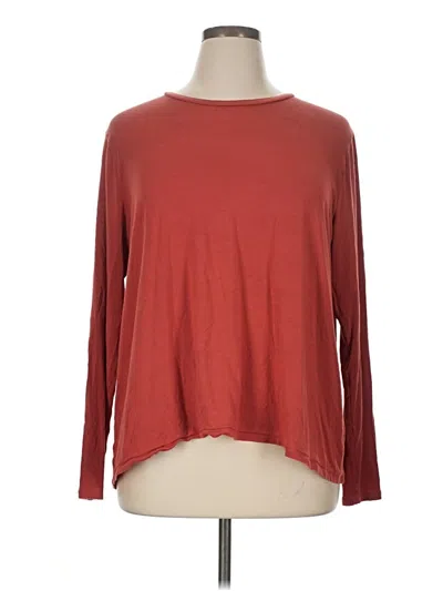 Pre-owned Summersalt Long Sleeve T-shirt In Red