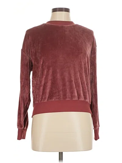 Pre-owned Summersalt Long Sleeve Turtleneck In Burgundy