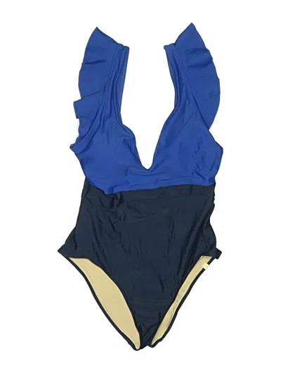 Pre-owned Summersalt One Piece Swimsuit In Blue