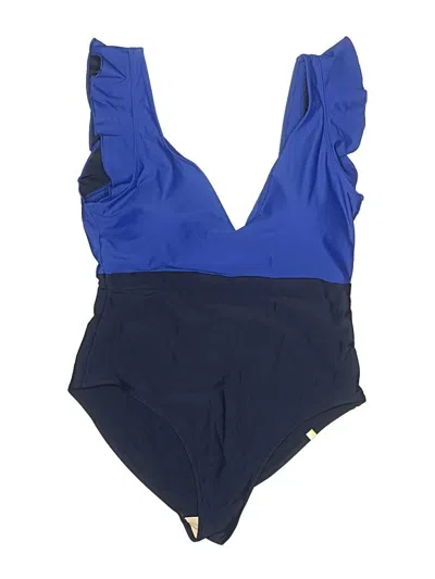 Pre-owned Summersalt One Piece Swimsuit In Blue