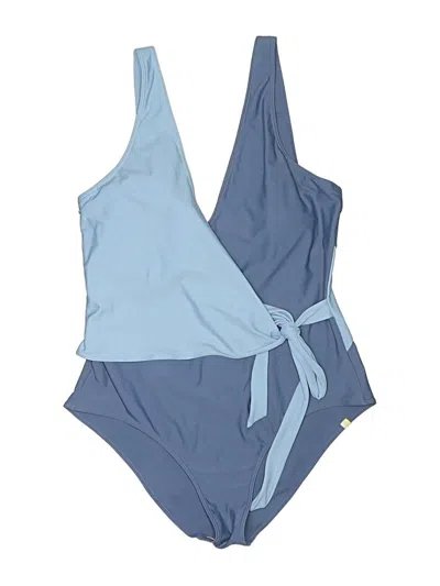 Pre-owned Summersalt One Piece Swimsuit In Blue