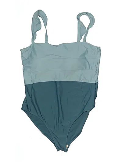 Pre-owned Summersalt One Piece Swimsuit In Blue
