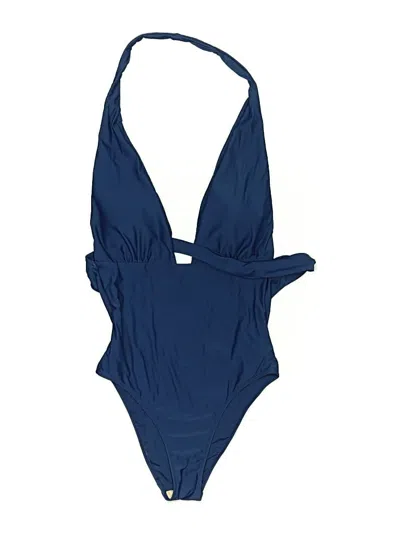 Pre-owned Summersalt One Piece Swimsuit In Blue