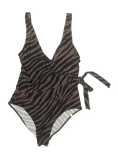 Pre-owned Summersalt One Piece Swimsuit In Brown