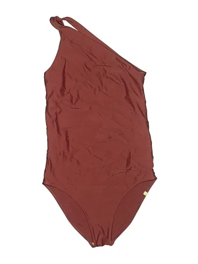 Pre-owned Summersalt One Piece Swimsuit In Burgundy
