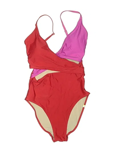 Pre-owned Summersalt One Piece Swimsuit In Burgundy