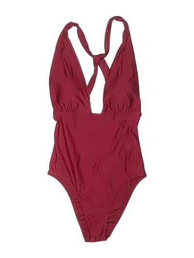 Pre-owned Summersalt One Piece Swimsuit In Burgundy