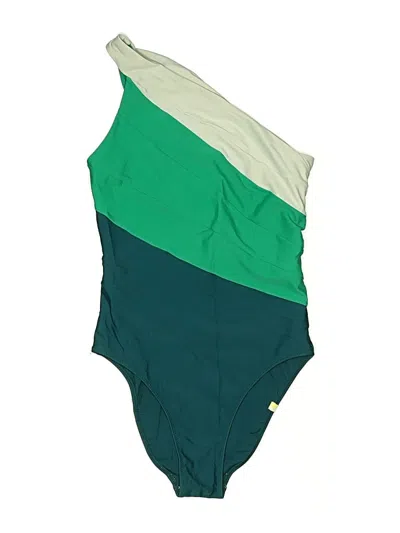 Pre-owned Summersalt One Piece Swimsuit In Green