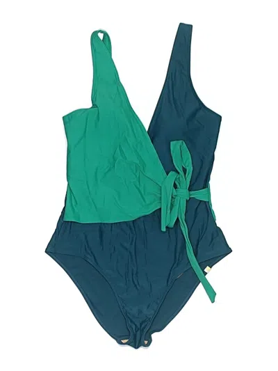Pre-owned Summersalt One Piece Swimsuit In Green