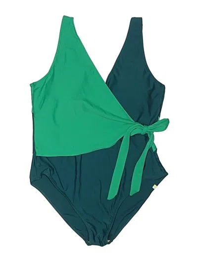 Pre-owned Summersalt One Piece Swimsuit In Green