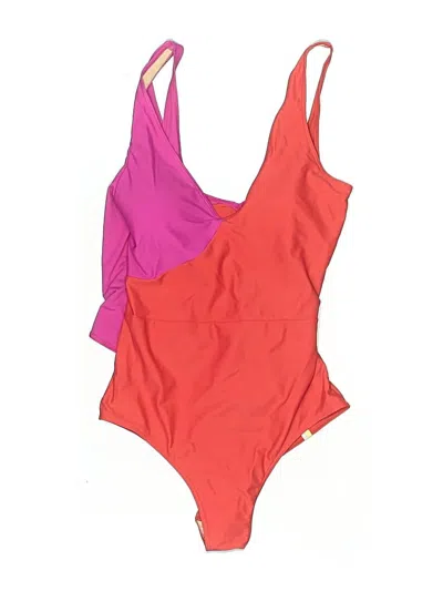 Pre-owned Summersalt One Piece Swimsuit In Pink