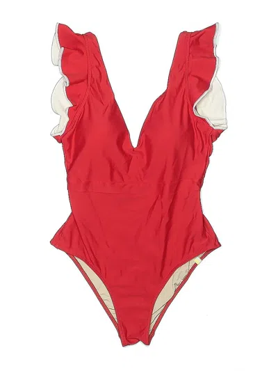 Pre-owned Summersalt One Piece Swimsuit In Red