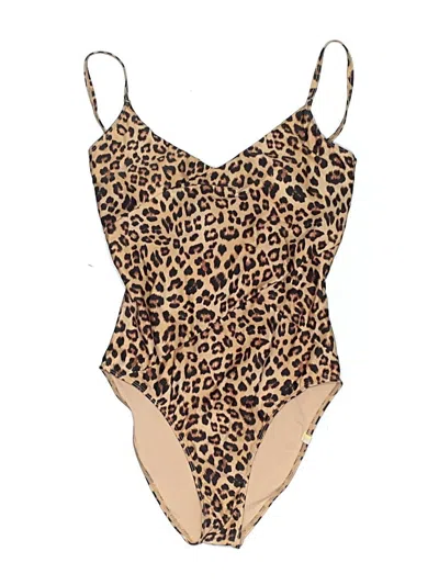 Pre-owned Summersalt One Piece Swimsuit In Tan