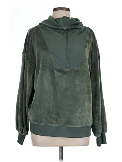 Pre-owned Summersalt Pullover Hoodie In Green