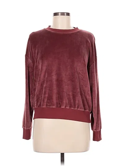 Pre-owned Summersalt Pullover Sweater In Burgundy