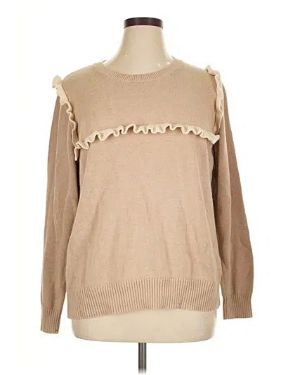Pre-owned Summersalt Pullover Sweater In Tan