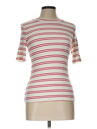 Pre-owned Summersalt Short Sleeve Turtleneck In Ivory