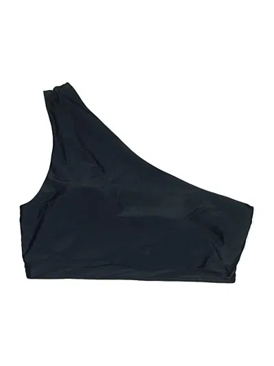 Pre-owned Summersalt Sleeveless Top Black One Shoulder Neckline Tops