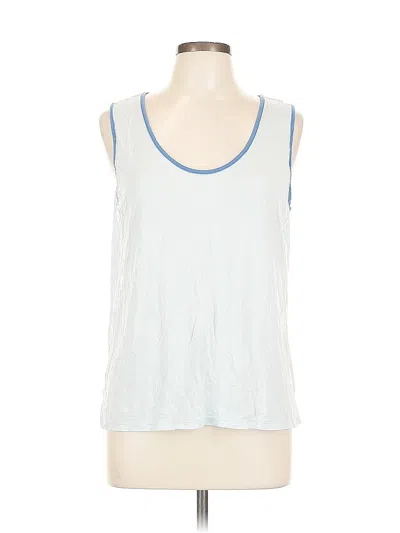Pre-owned Summersalt Sleeveless Top Blue Scoop Neck Tops