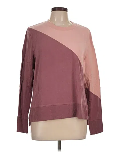 Pre-owned Summersalt Sweatshirt In Burgundy