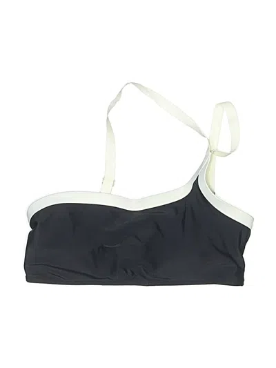 Pre-owned Summersalt Swimsuit Top Black Solid Pattern Swimwear