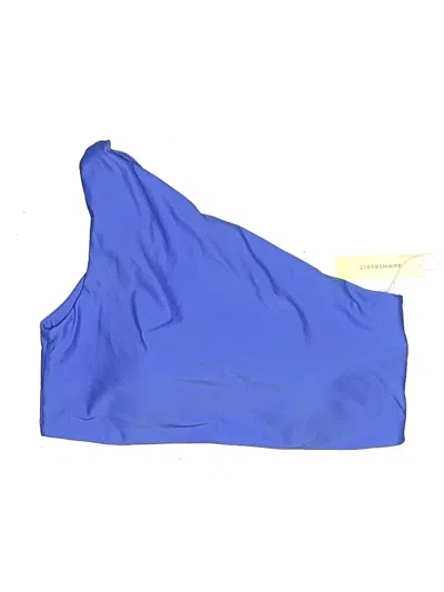 Pre-owned Summersalt Swimsuit Top Blue Swimwear