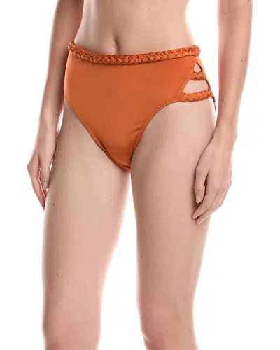 Summersalt The Braided High Leg High-rise Bottom In Brown