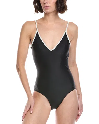 Summersalt The Contrast-strap Backflip In Black