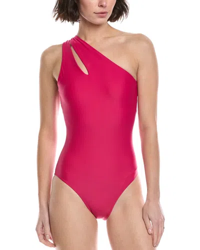 Summersalt The Cutout Ruched Sidestroke One-piece In Multi