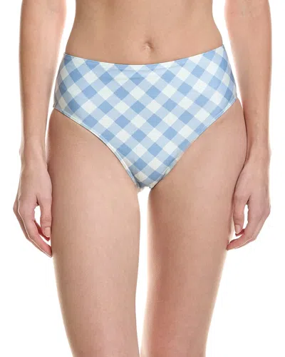 Summersalt The High Leg High-rise Bikini Bottom In Blue