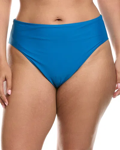 Summersalt The High Leg Mid Rise Bikini Bottom In Blue