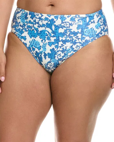 Summersalt The High Leg Mid Rise Bikini Bottom In Blue