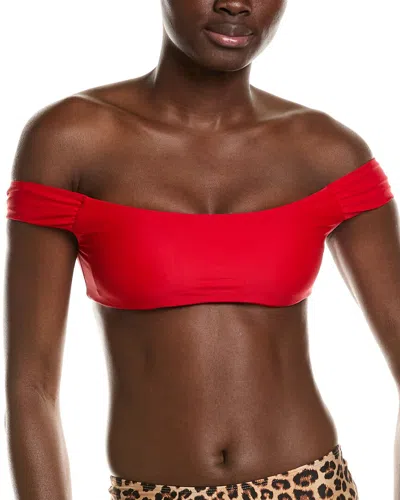 Summersalt The Lesley Bikini Top In Red