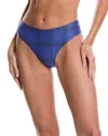 Summersalt The Limited Edition High-leg Mid-rise Bikini Bottom In Blue