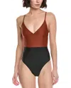 Summersalt The Long Torso Wave One-piece In Brown
