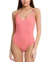 Summersalt The Ribbed Voyager One-piece In Pink