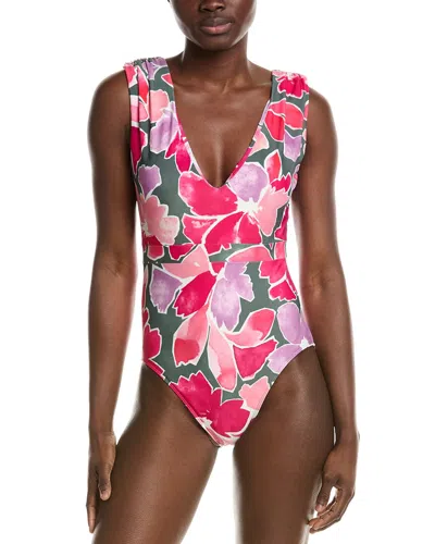 Summersalt The Ruched Backflip One-piece In Multi