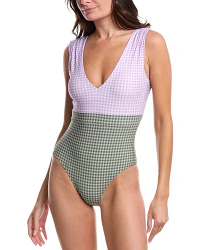 Summersalt The Ruched Backflip One-piece In Purple