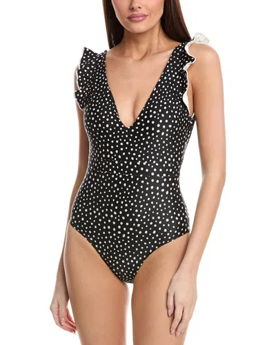 Summersalt The Ruffle Backflip One-piece In Black