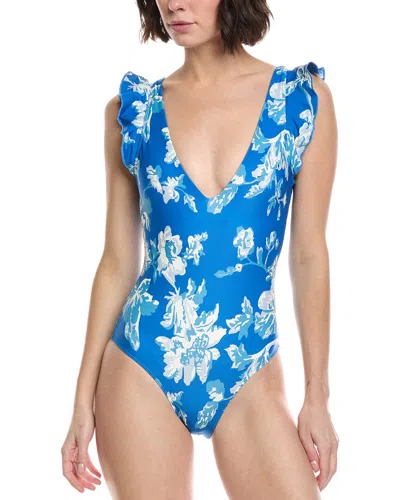 Summersalt The Ruffle Backflip One-piece In Blue