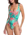 Summersalt The Seascape Sweetheart One-piece In Green