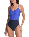 Summersalt The Swan Dive One-piece In Blue
